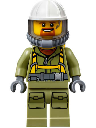 Минифигурка Lego Volcano Explorer - Male Worker cty0685 U